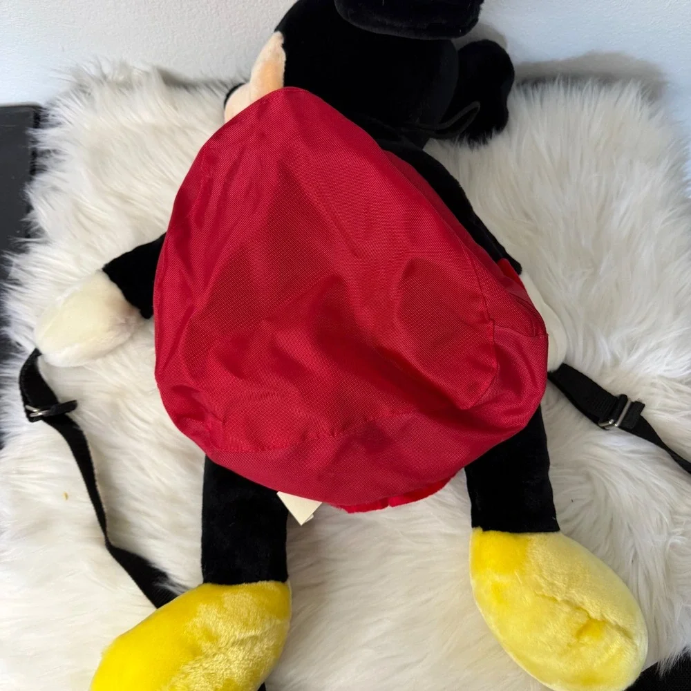 Vintage Disney Mickey Mouse Plush Backpack Disneyworld Disneyland